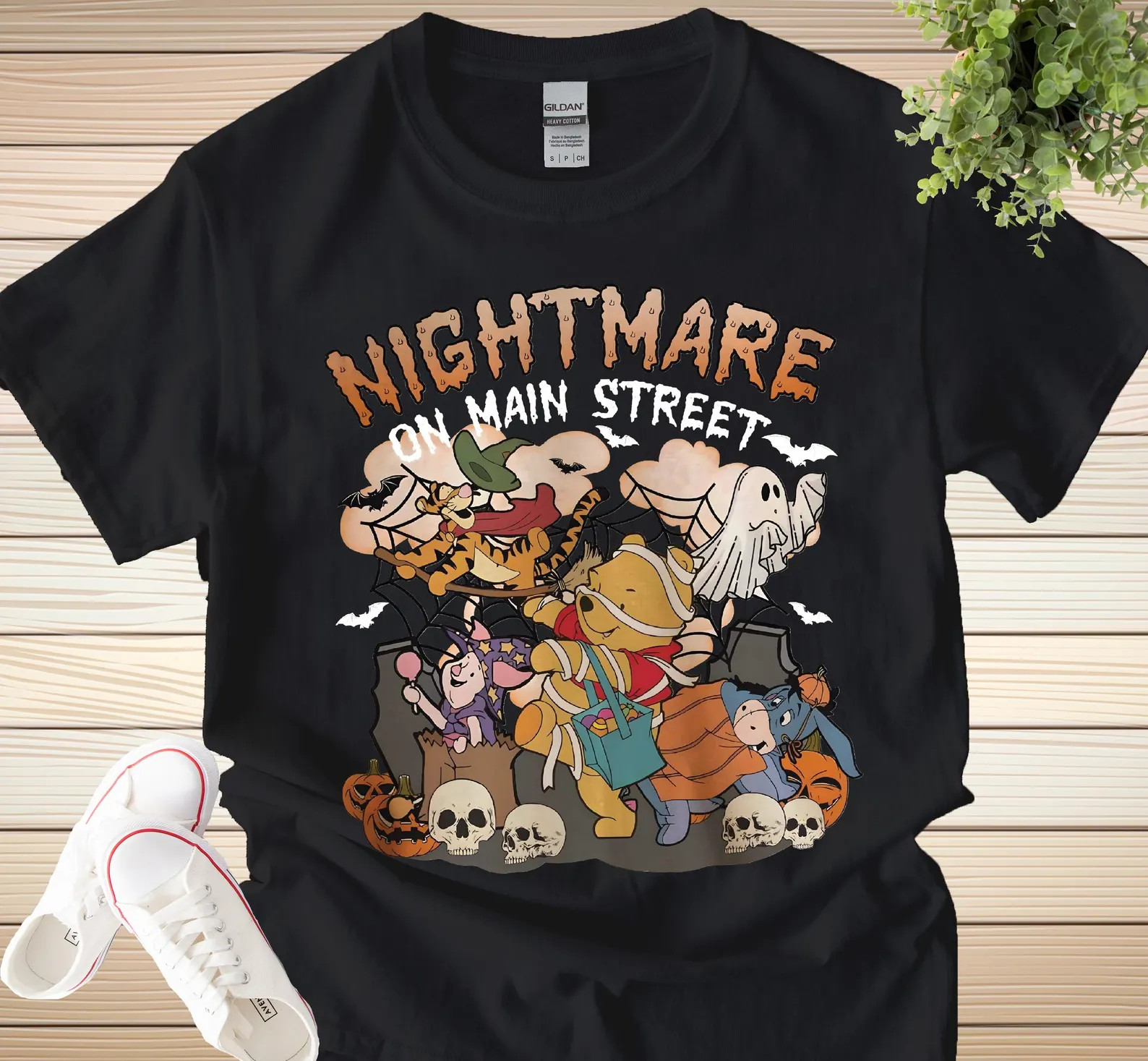 Pooh Halloween Tshirt, Nightmare On Main Street The Bear