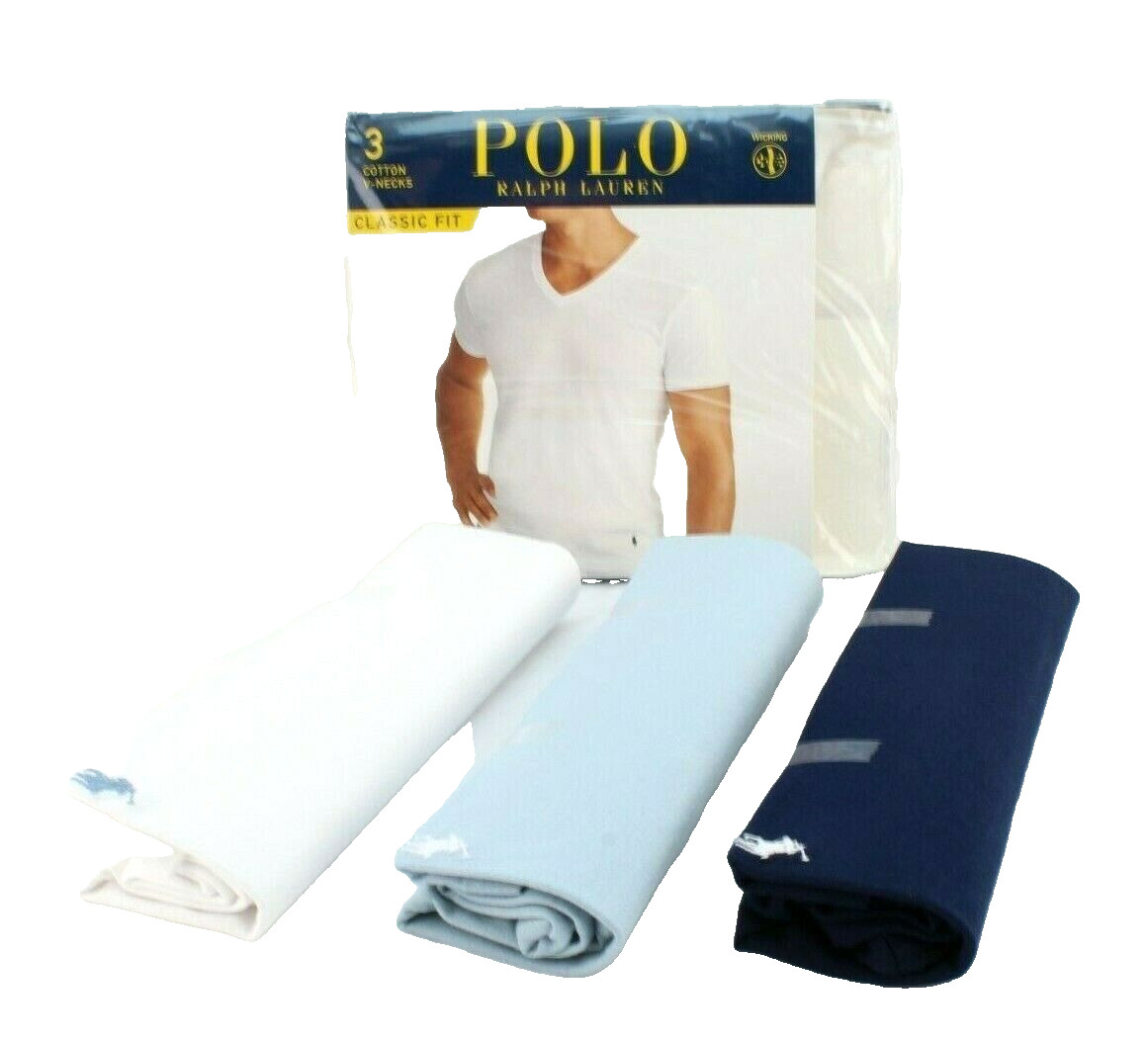 POLO Ralph Lauren Men’s Size Small Various Colors V-Neck T-shirts RETAIL $49.50
