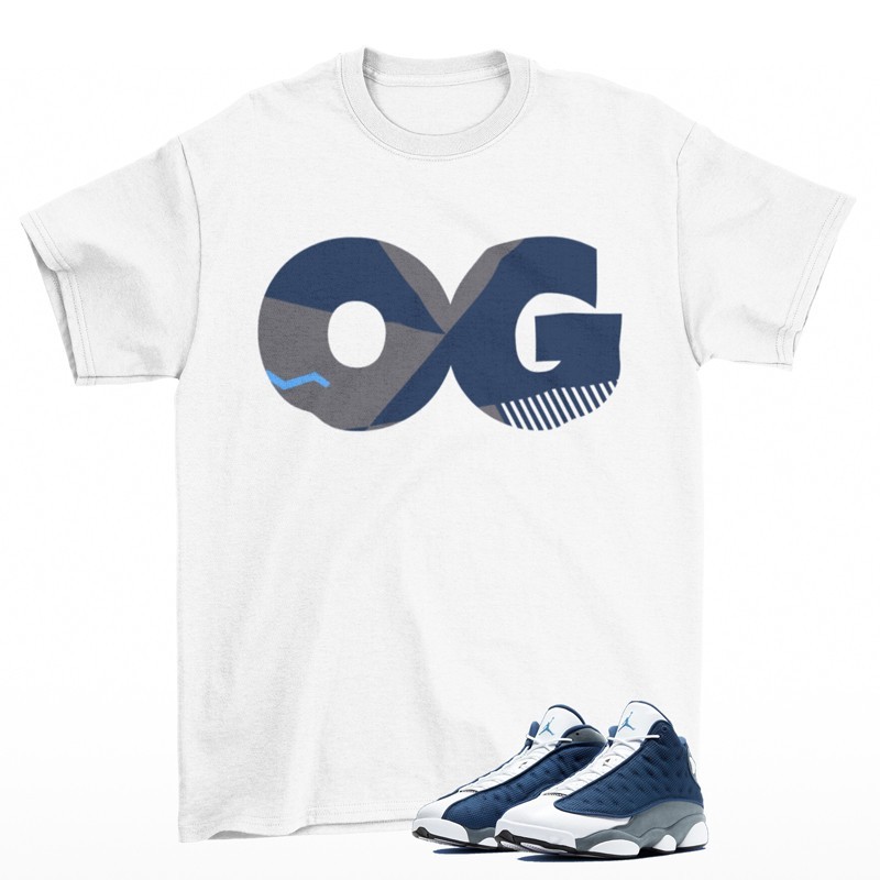 Sneaker OG Shirt White to Match Jordan 13 Flint IW3808-400