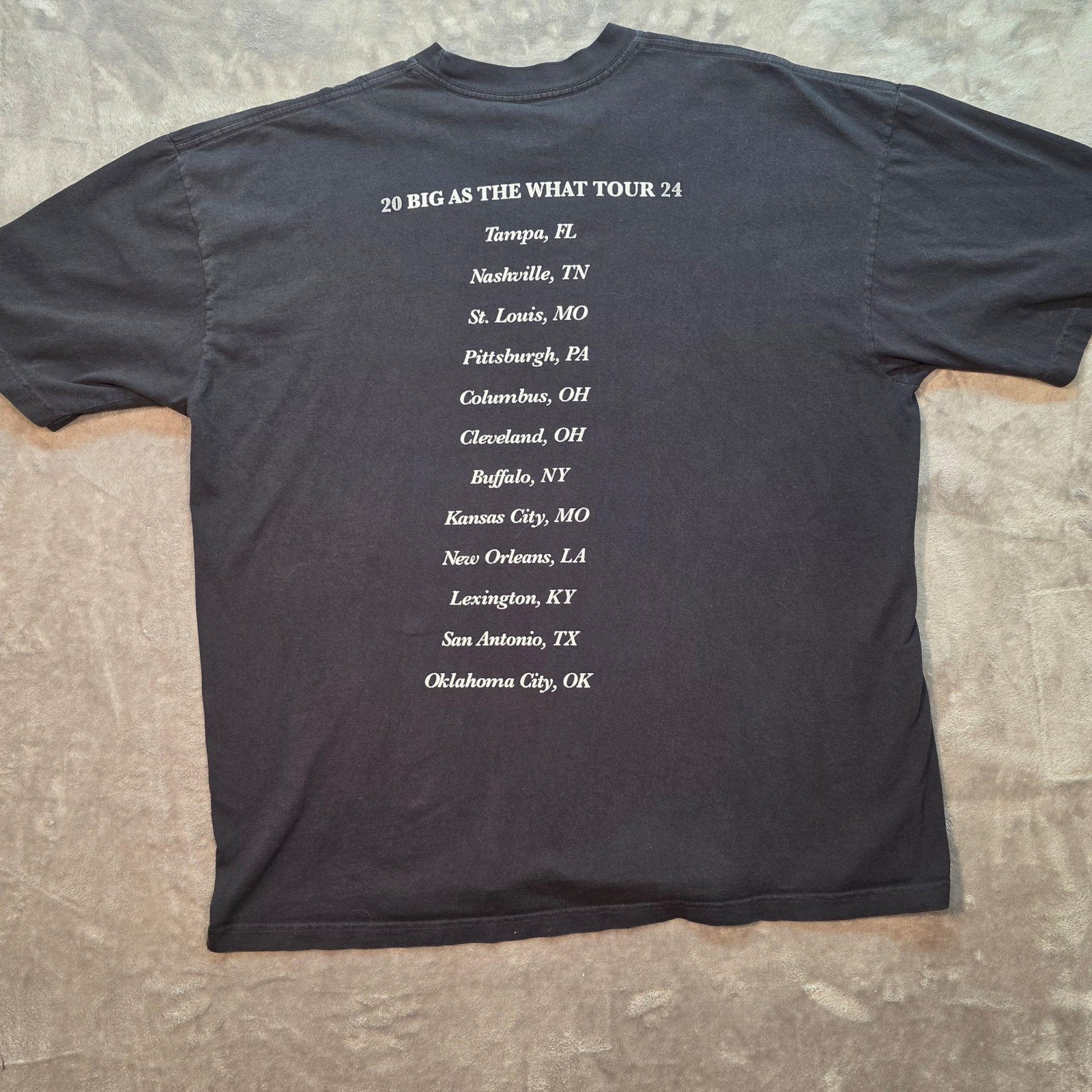 Dreamville Shirt Mens 2XL Black Drake Related Big As The What Tour T-Shirt
