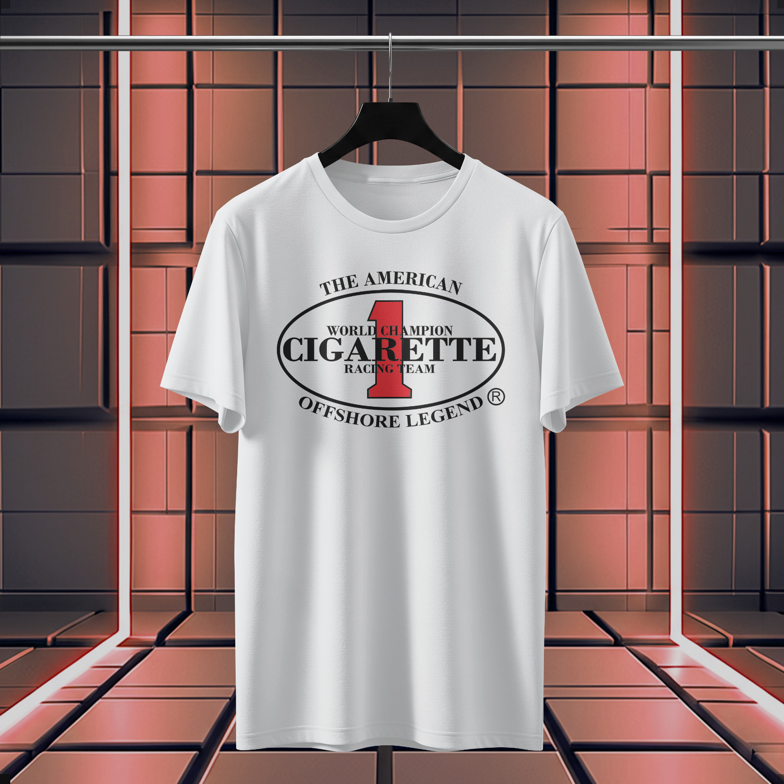 CIGARETTE RACING TEAM logo funny T-Shirt Size S-5XL Made in USA