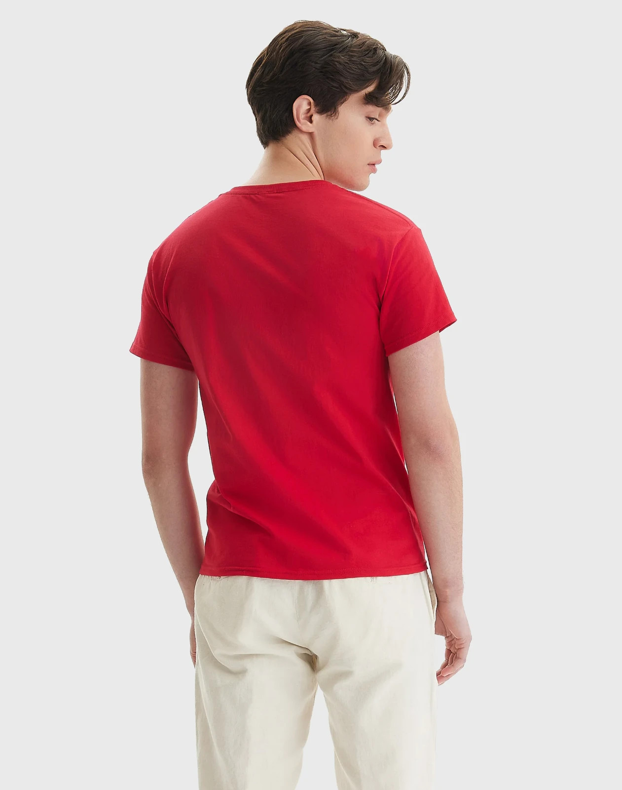 Hanes Men Crew neck T-Shirt 4-Pack ComfortSoft 100% Cotton Heavyweight Tee Plain