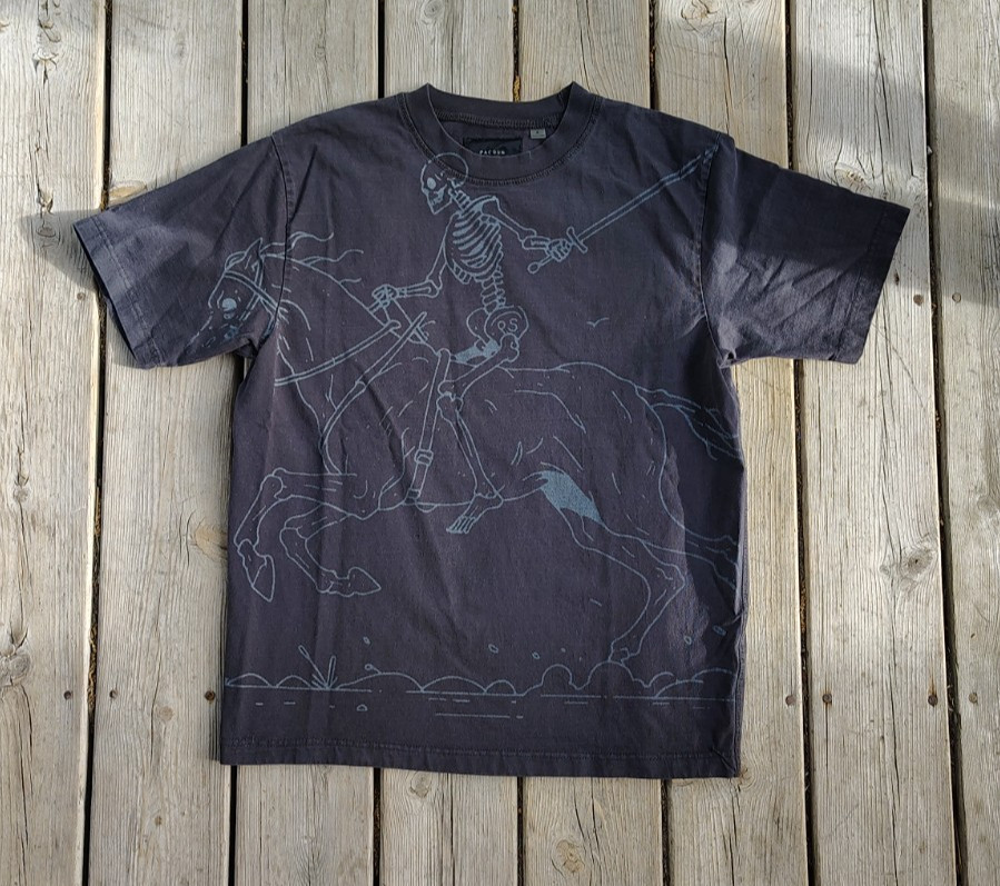 Pacsun Los Angeles Unforgotten Skeleton Oversized T-Shirt Size Small