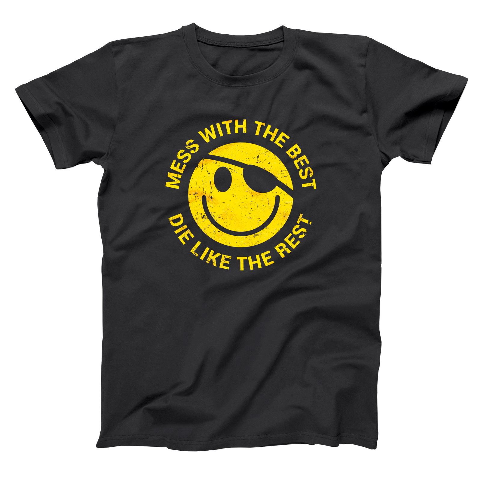 Mess With The Best Hacker Funny Geek Retro Hackers Black Basic Men’s T-Shirt
