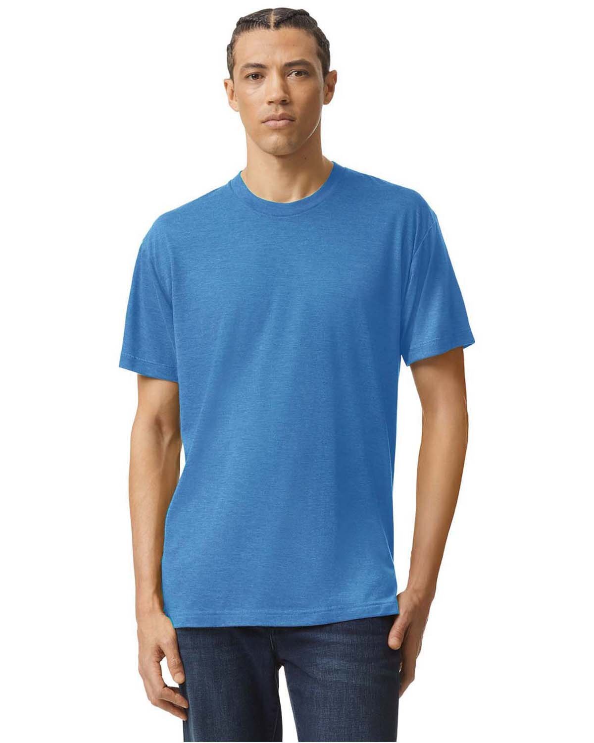 Pack Of 3 American Apparel TR401 Unisex Triblend Short Sleeve Track T-Shirt