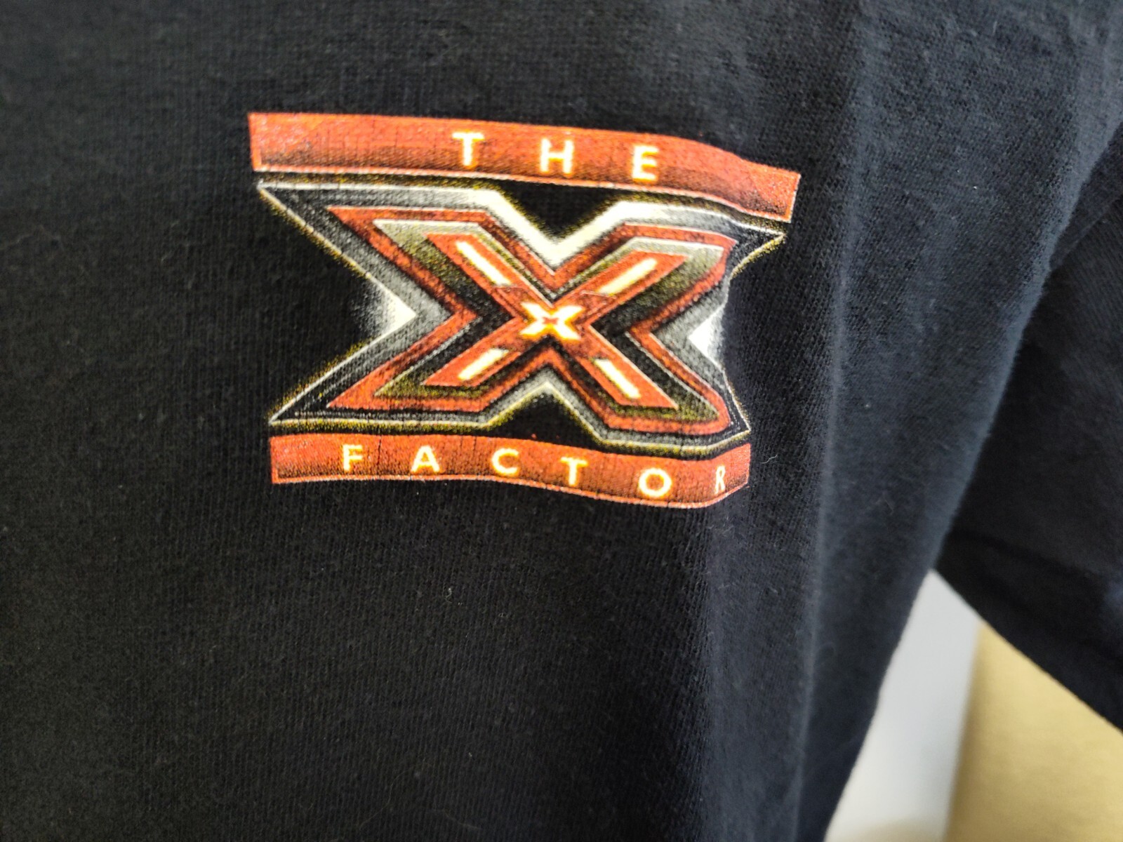 THE X FACTOR (2011) Official CBS TV Show Production FILM CREW T-Shirt Medium