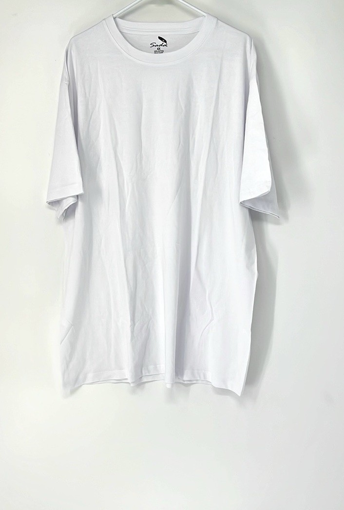Sada NEW men’s Size 5X white t shirt Short Sleeve Crew Neck basic Top