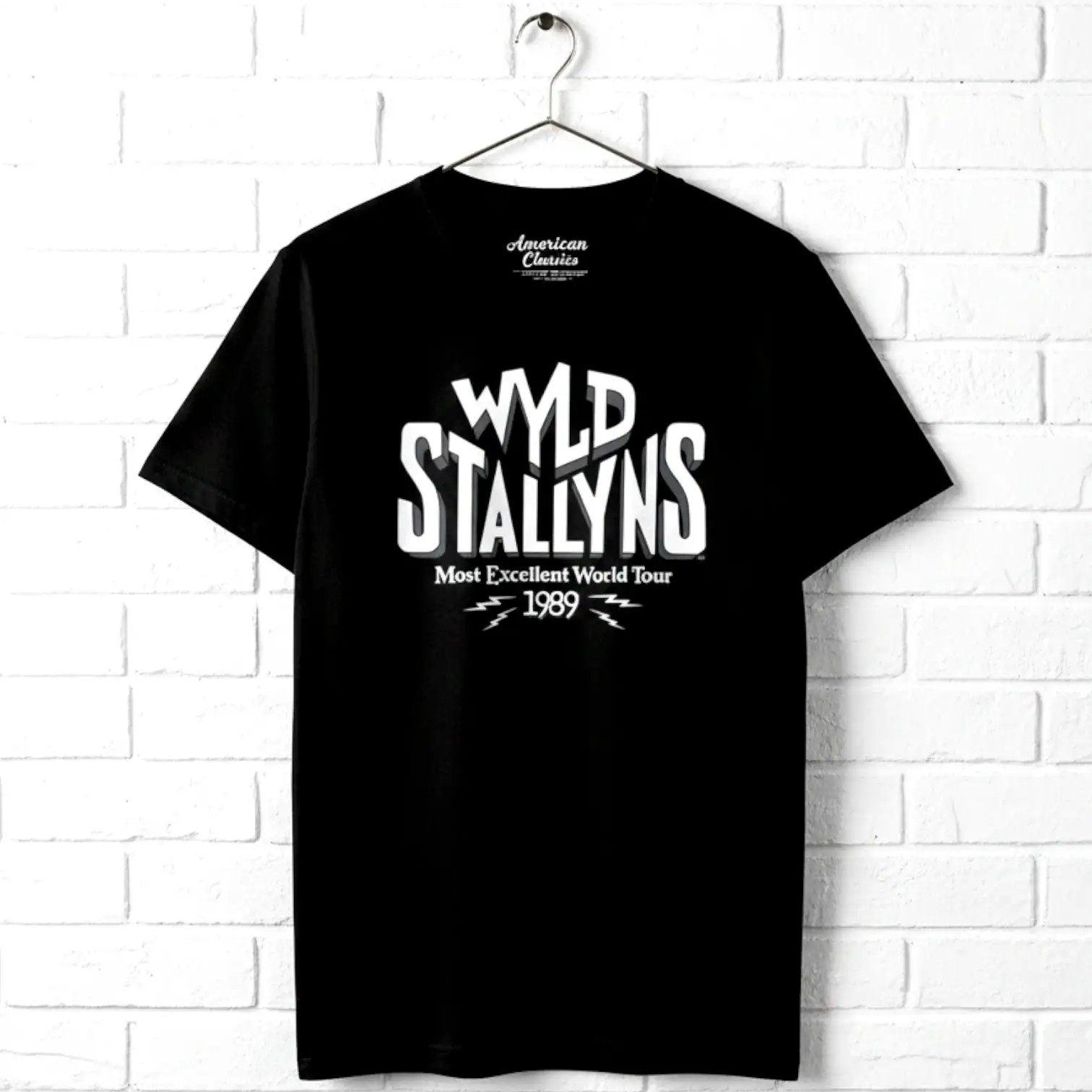 Bill & Ted Wyld Stallyns Most Excellent World Tour 1989 Men’s T Shirt