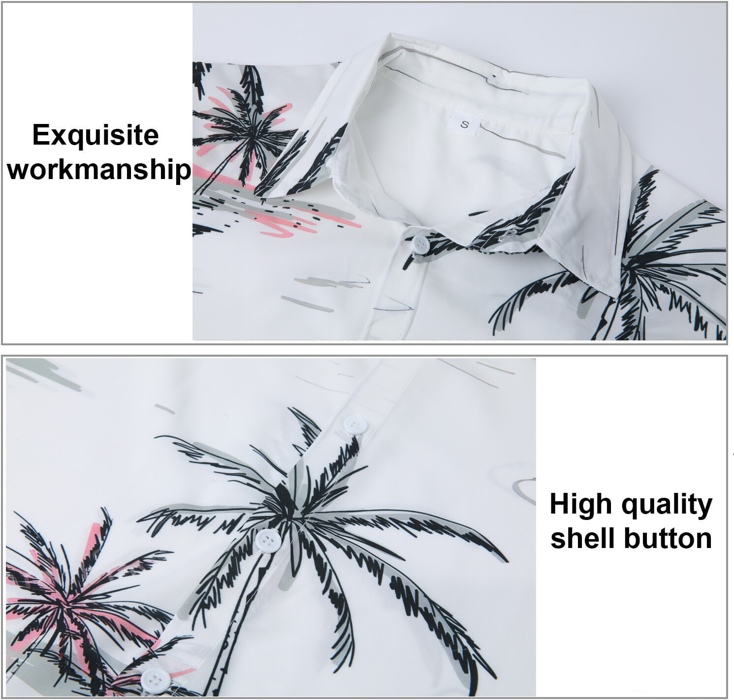 Hawaiian Shirts Men Tropic Summer Casual Beach Button Down Cruise Holiday Party
