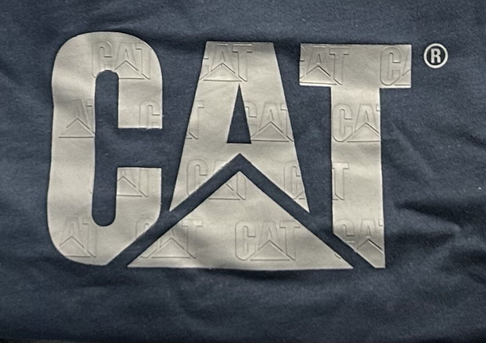 CAT Caterpillar Men’s Relaxed Fit T Shirt, Color Gray, Size Medium, Durable. ￼