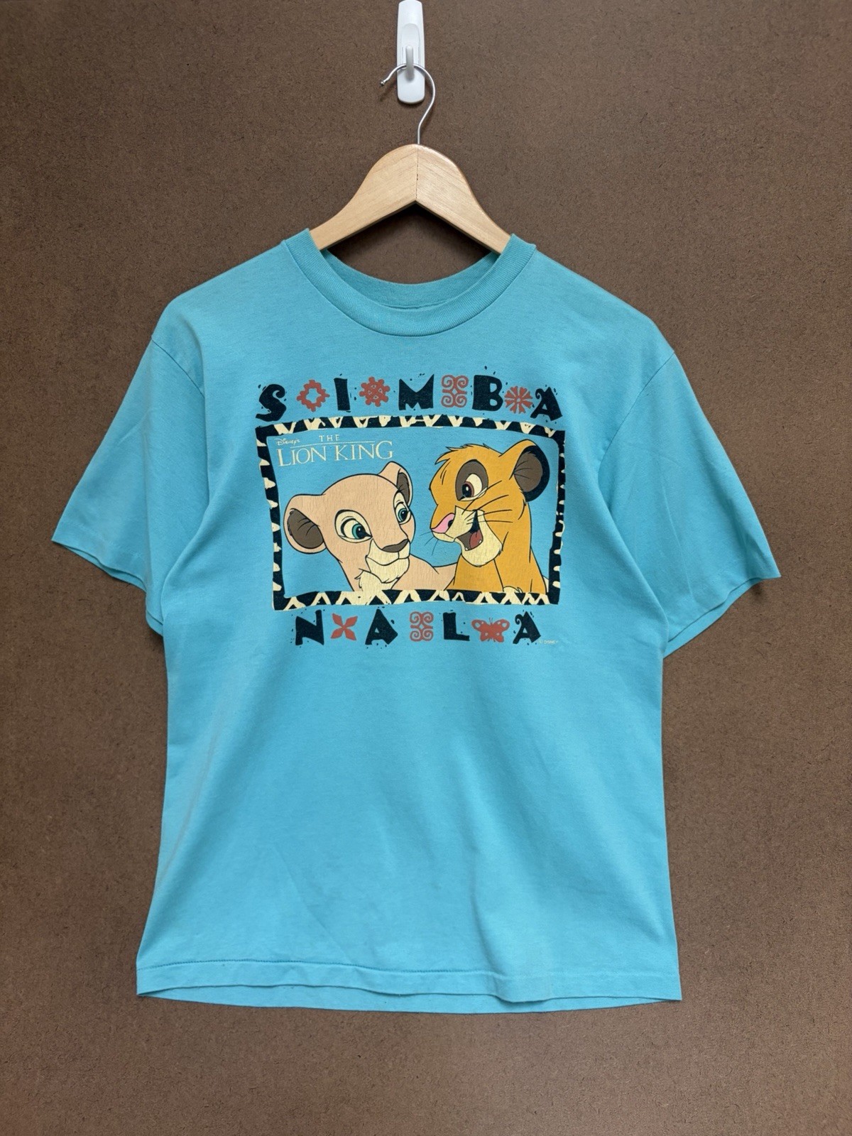 Vintage Disney The Lion King Simba and Nala Graphic Shirt Size Large