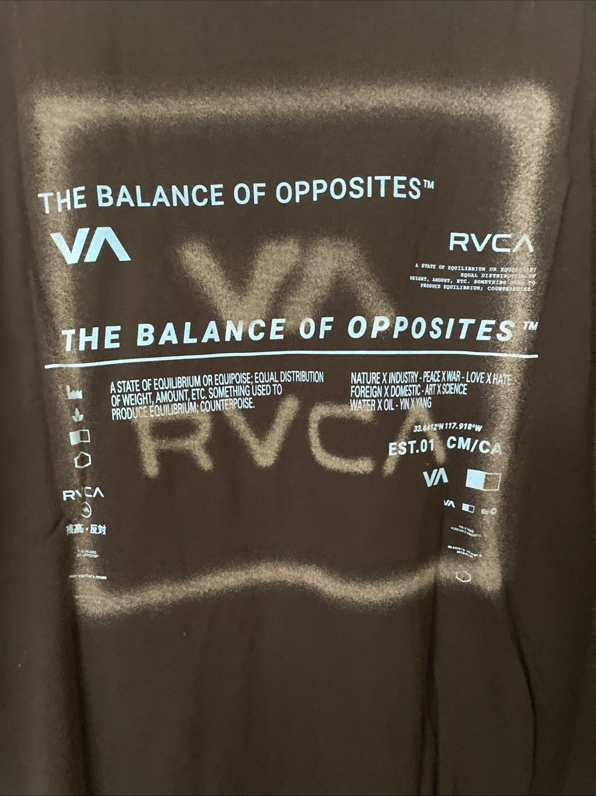 New RVCA Artist Network Graphic Tee Surfer Skater Street Men’s T Shirt Size XL