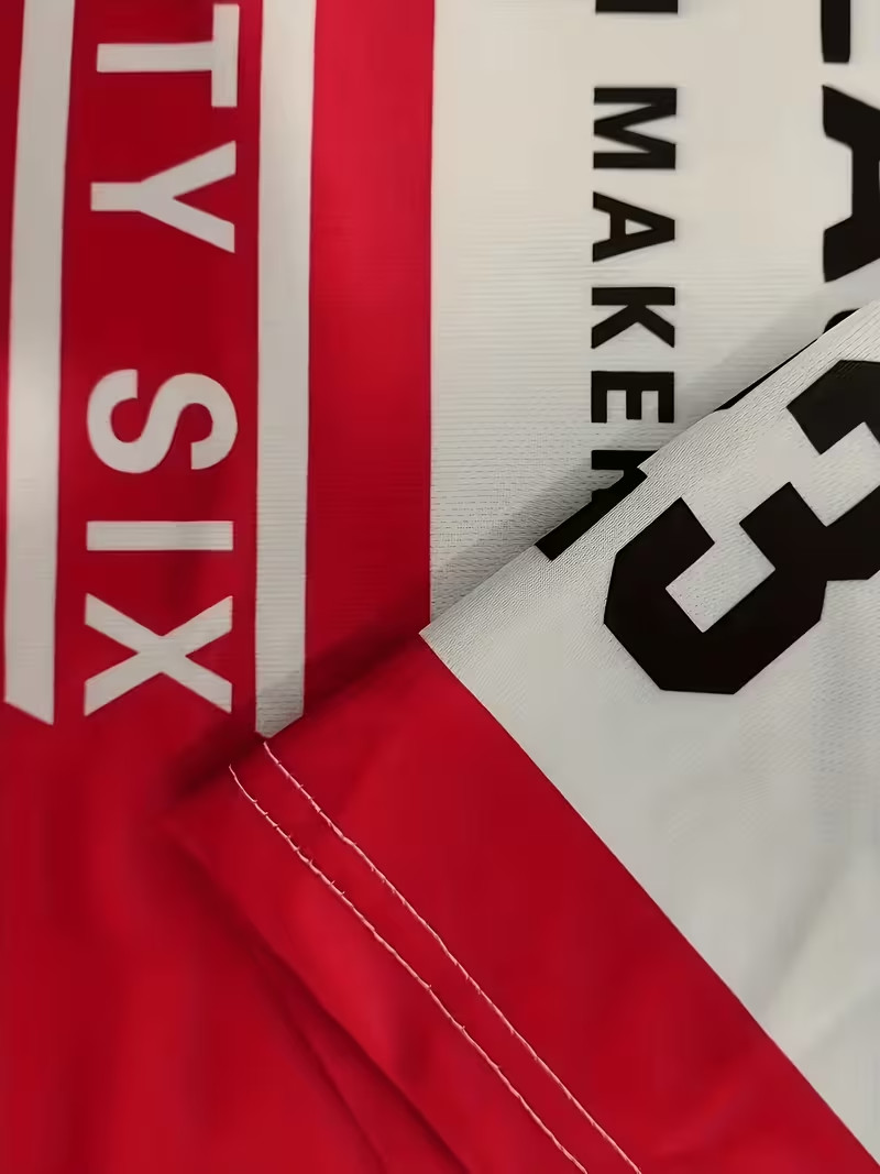 Essential Streetwear: Men’s Vintage-Style Racing Flag and Number 3D Print Short