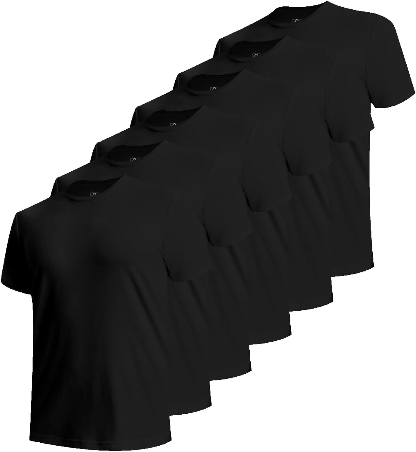 BAMBOO COOL Men Undershirts Moisture-Wicking Crewneck T Shirts, Breathable