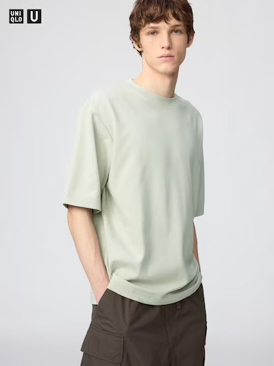 UNIQLO U AIRism Oversized T-Shirt Unisex Cotton Blend All Colors Available Stree