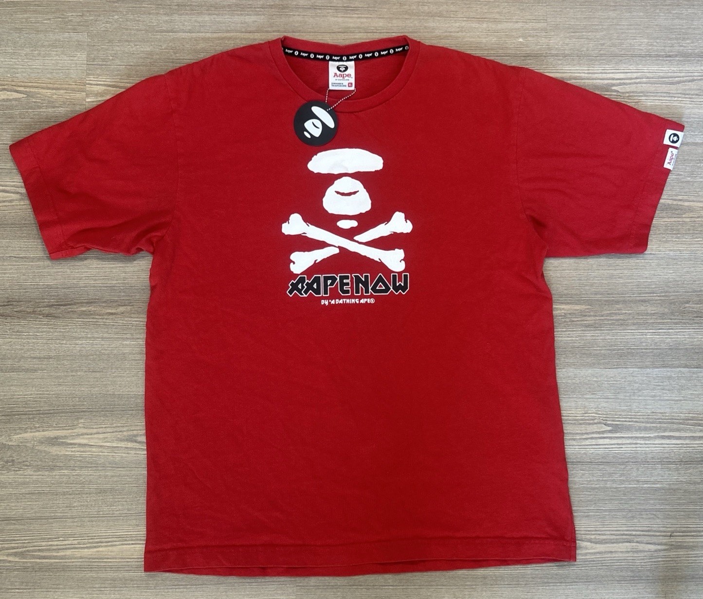 NEW – AAPE by *A BATHING APE ‘Aape Now’ Graphic T-shirt (Men’s XL / Red)