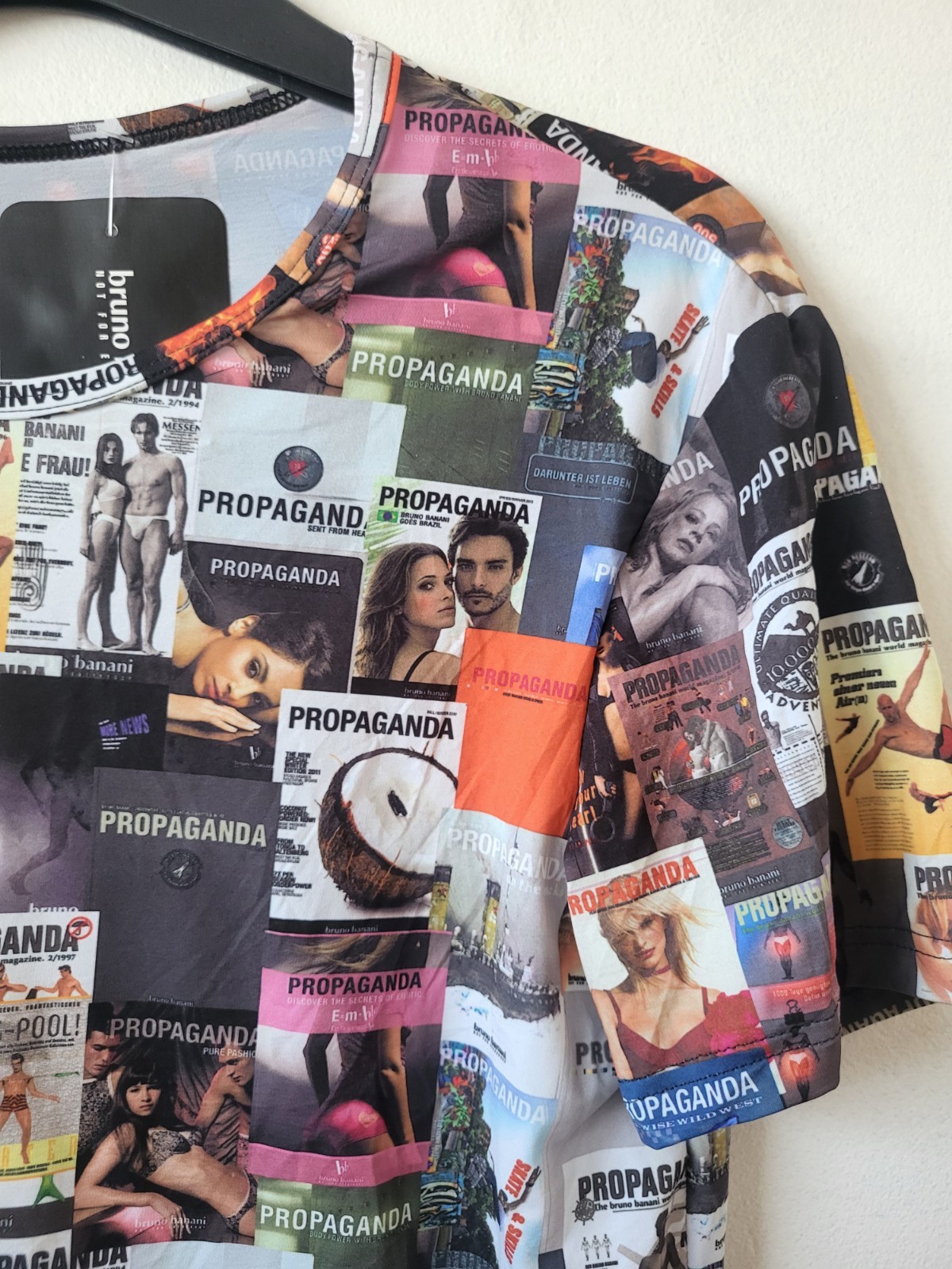 Bruno Banani Tshirt – Size Medium – ‘Publicity’ – Properganda 20 Print – BNWT