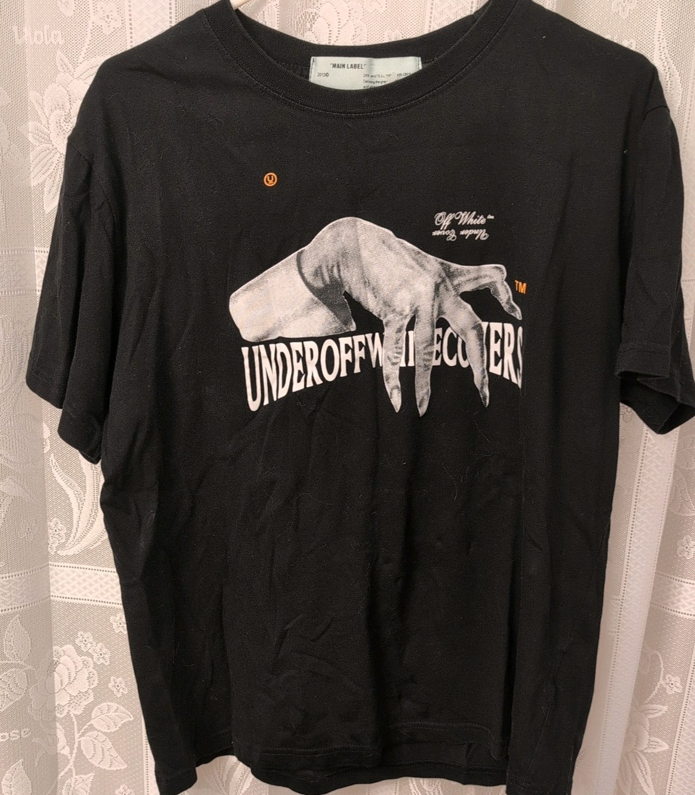 Off-White x Undercover Men’s Graphic Print Crewneck Cotton Tee M