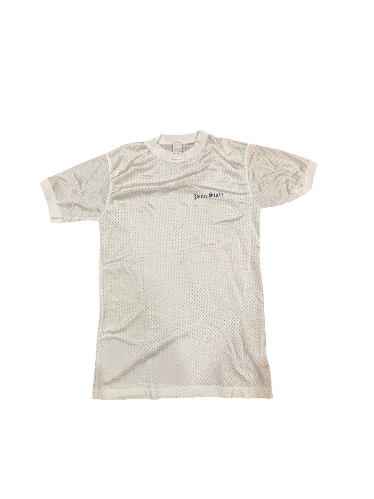 Vintage Velva Sheen Shirt Small Nylon Mesh Penn State Nittany Lions College 80’s