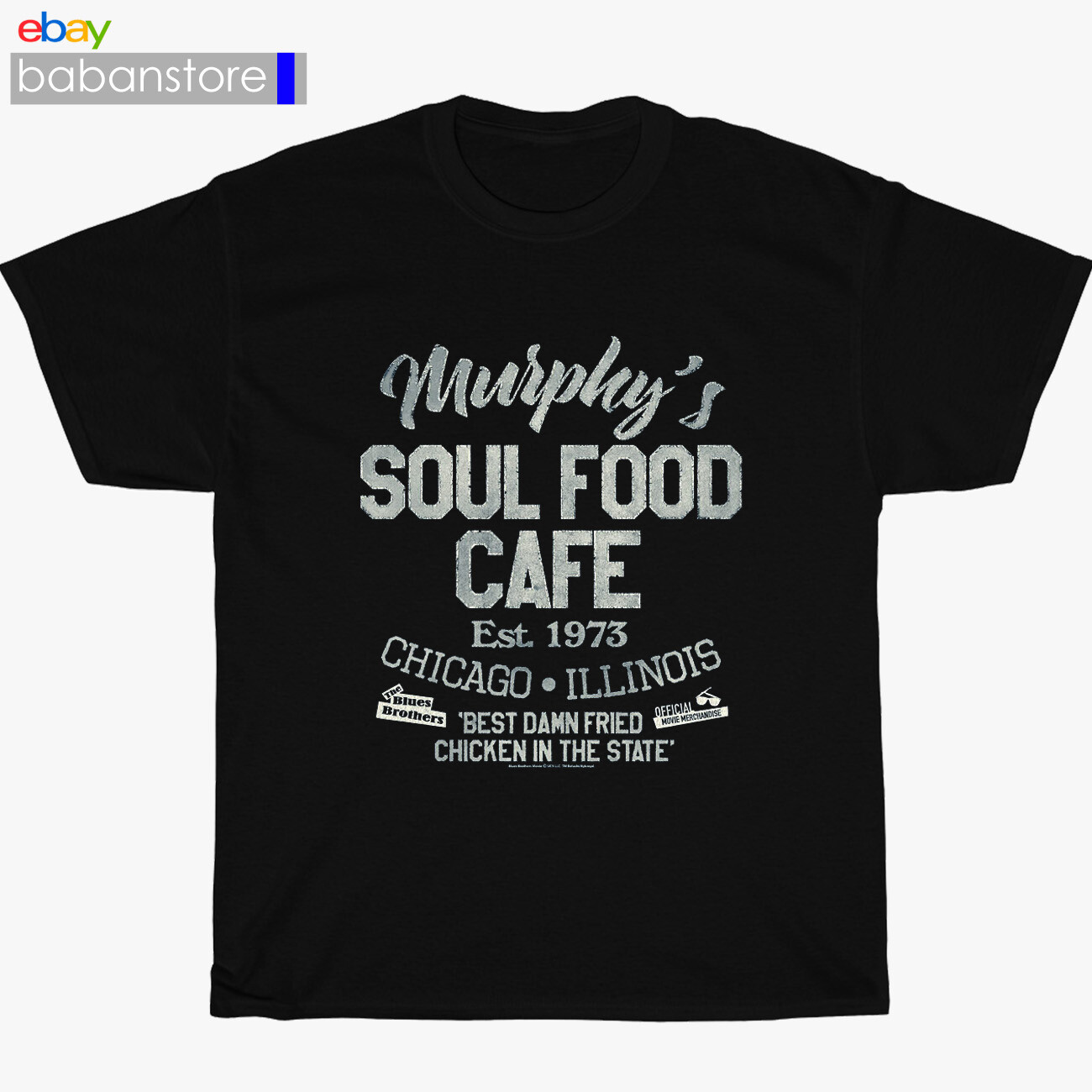 The Blues Brothers Murphy’S Soul Food Black/White/Grey/Navy T-Shirt Size S-5XL