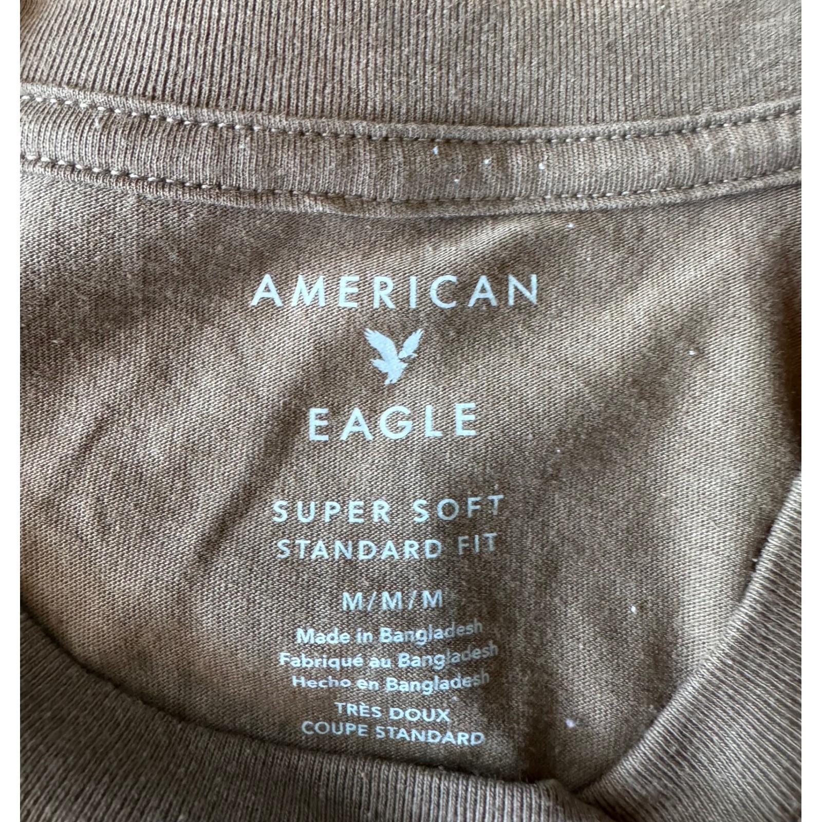 Bundle of 2 American Eagle Super Soft T-Shirts Mens Medium Blue Olive