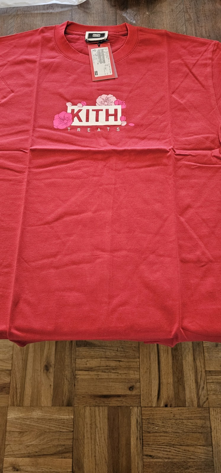 NWT KITH Treats Plum Blossom Red Chinese New Year Tee, S