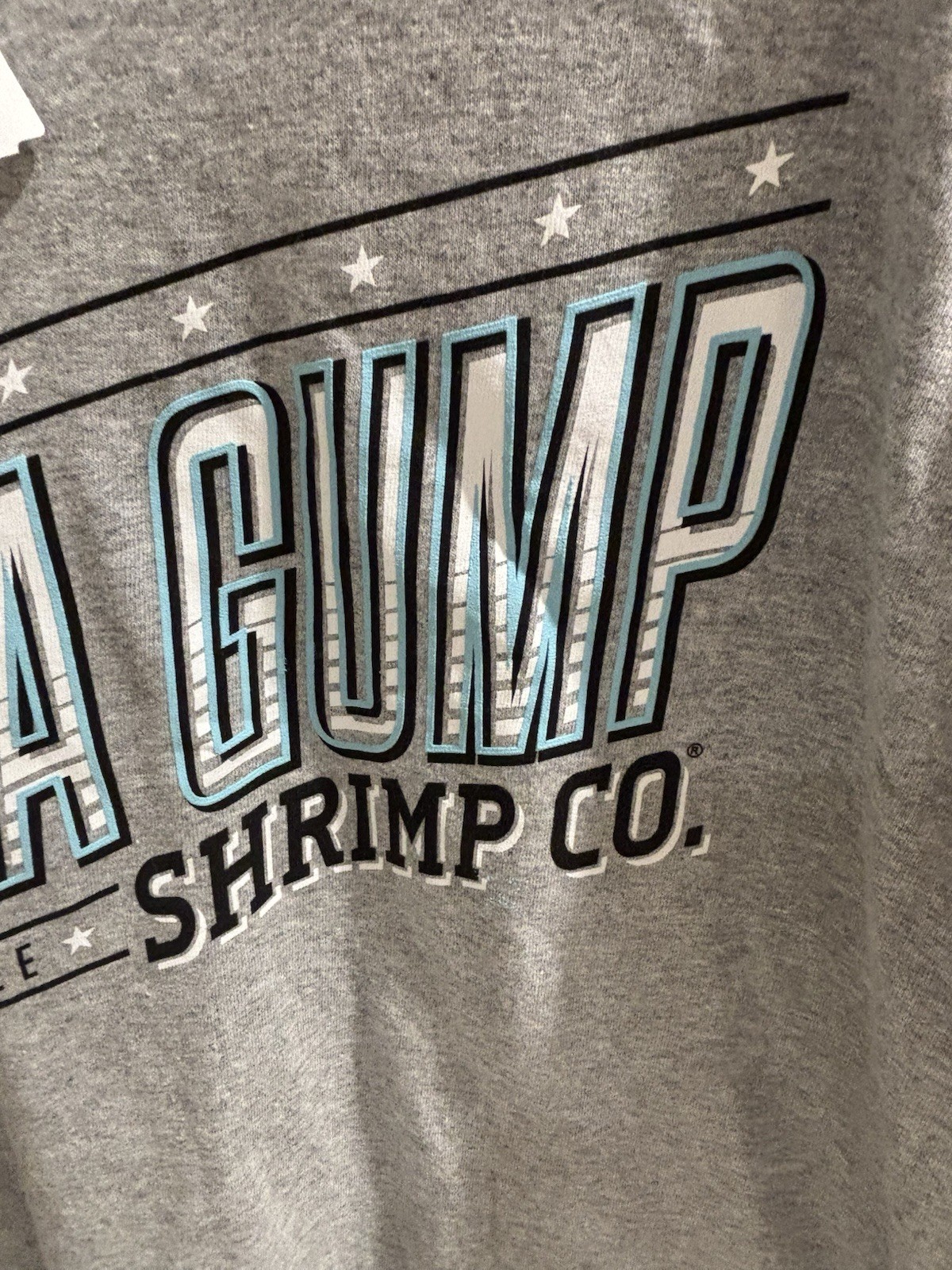 NWT Bubba Gump Shrimp Co. Origin tee, Size large. Short sleeve.90/10 cotton/poly