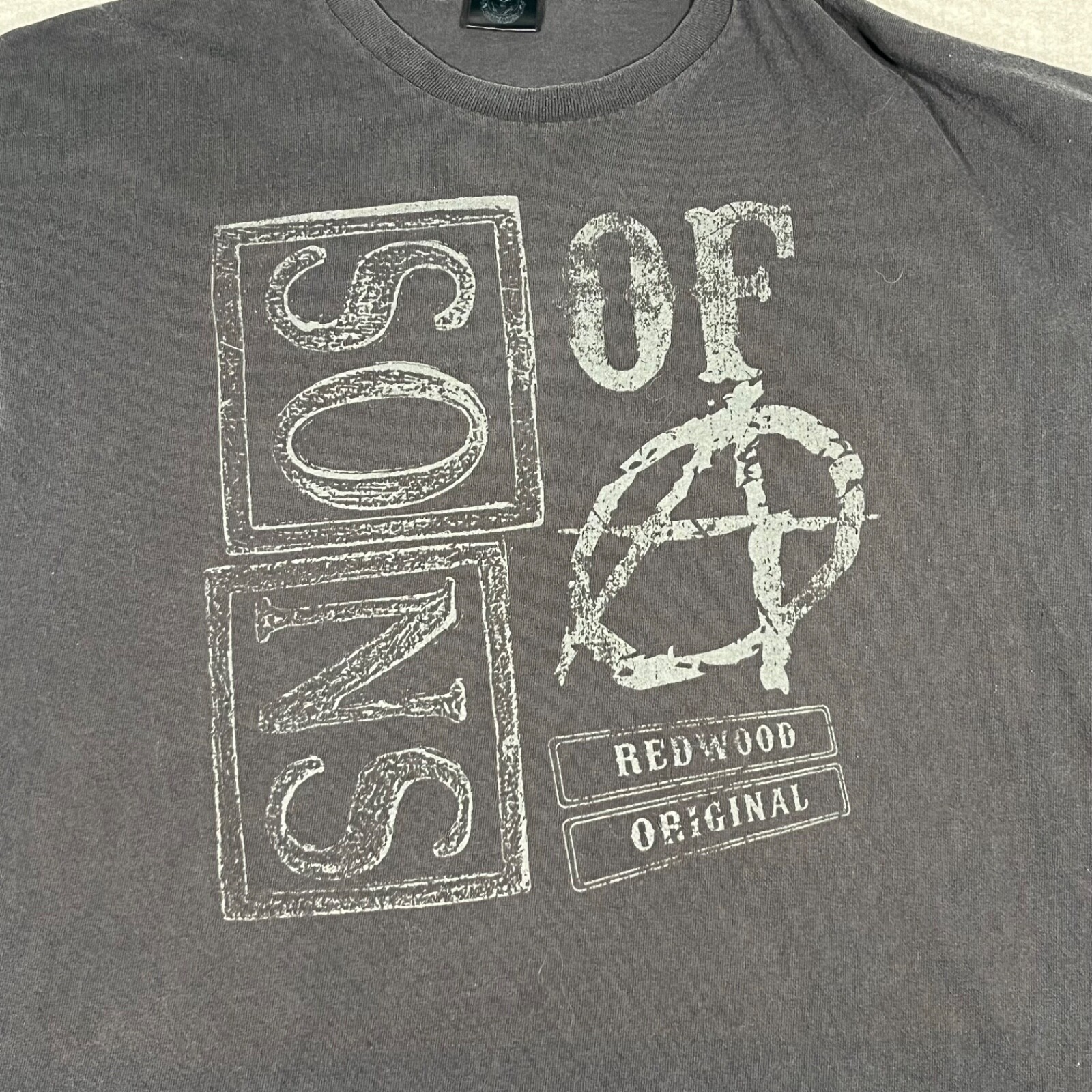 Vintage Sons of Anarchy Shirt Adult Large Black Redwood Oringinal Mens Series