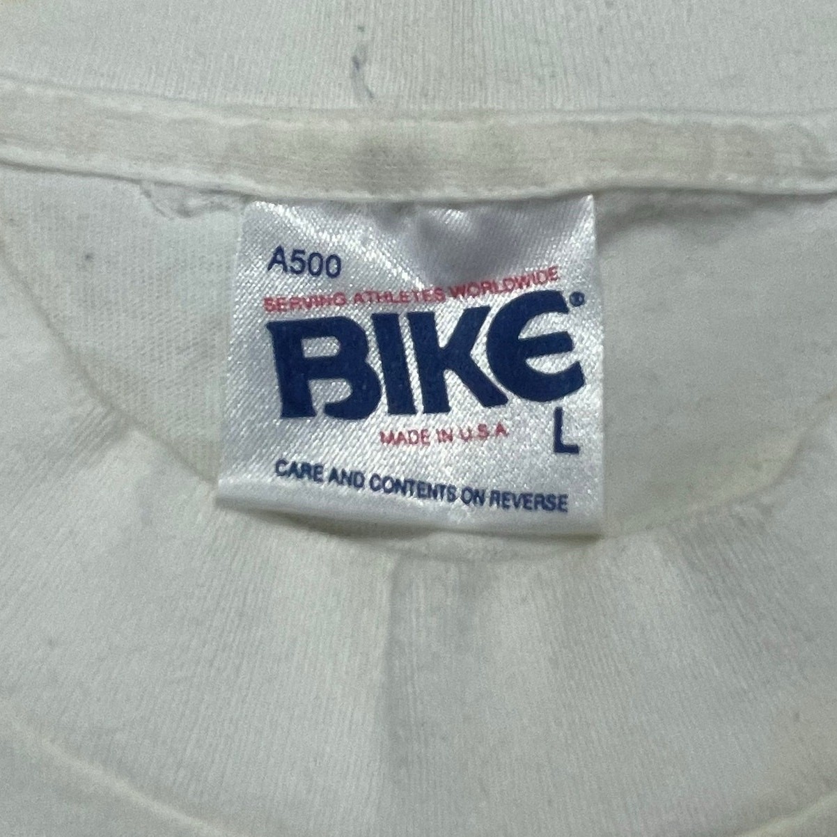 VTG 80s San Francisco 49ers NFL T-Shirt size L Bike Made in USA See Description