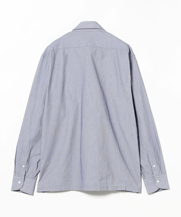 (ASK availability First) BEAMS Cotton Seersucker Microstripe Pullover Shirt New