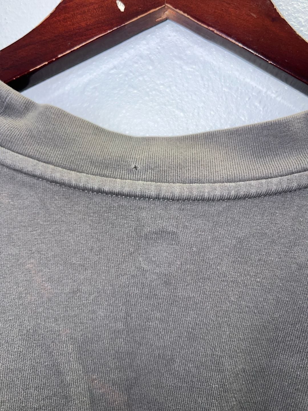 Yeezy Gap Engineered by Balenciaga Long Sleeve Tee Shirt Grey Dark Oval XL