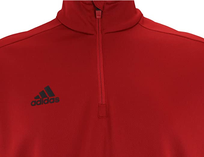 adidas Game Built Short Sleeve QuarterZip Top Men’s Multisport, Power Red M