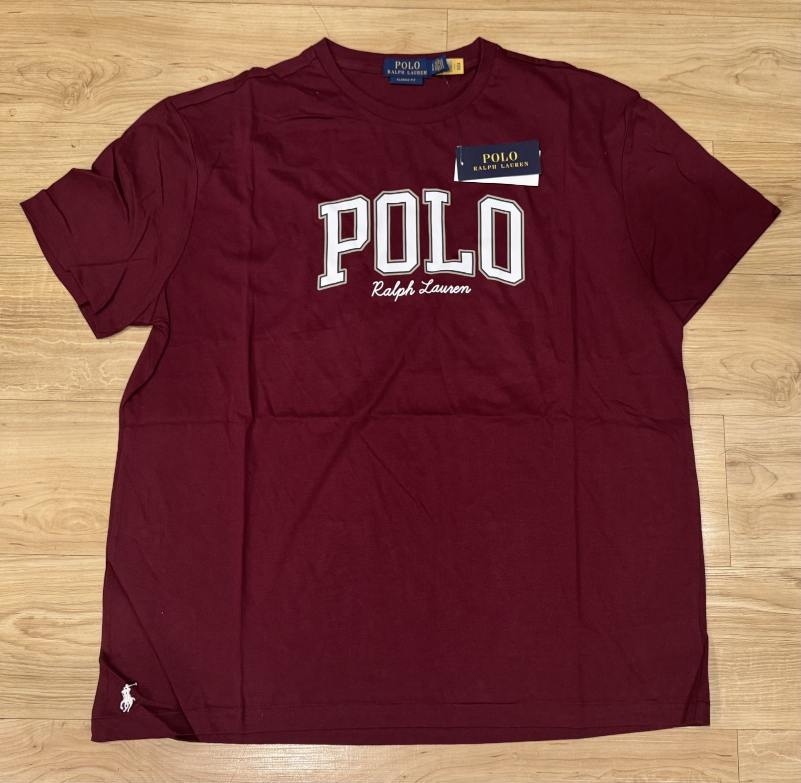 Polo Ralph Lauren Men’s Classic Fit Graphic Logo Pony T-Shirt Tee Maroon L-XXL