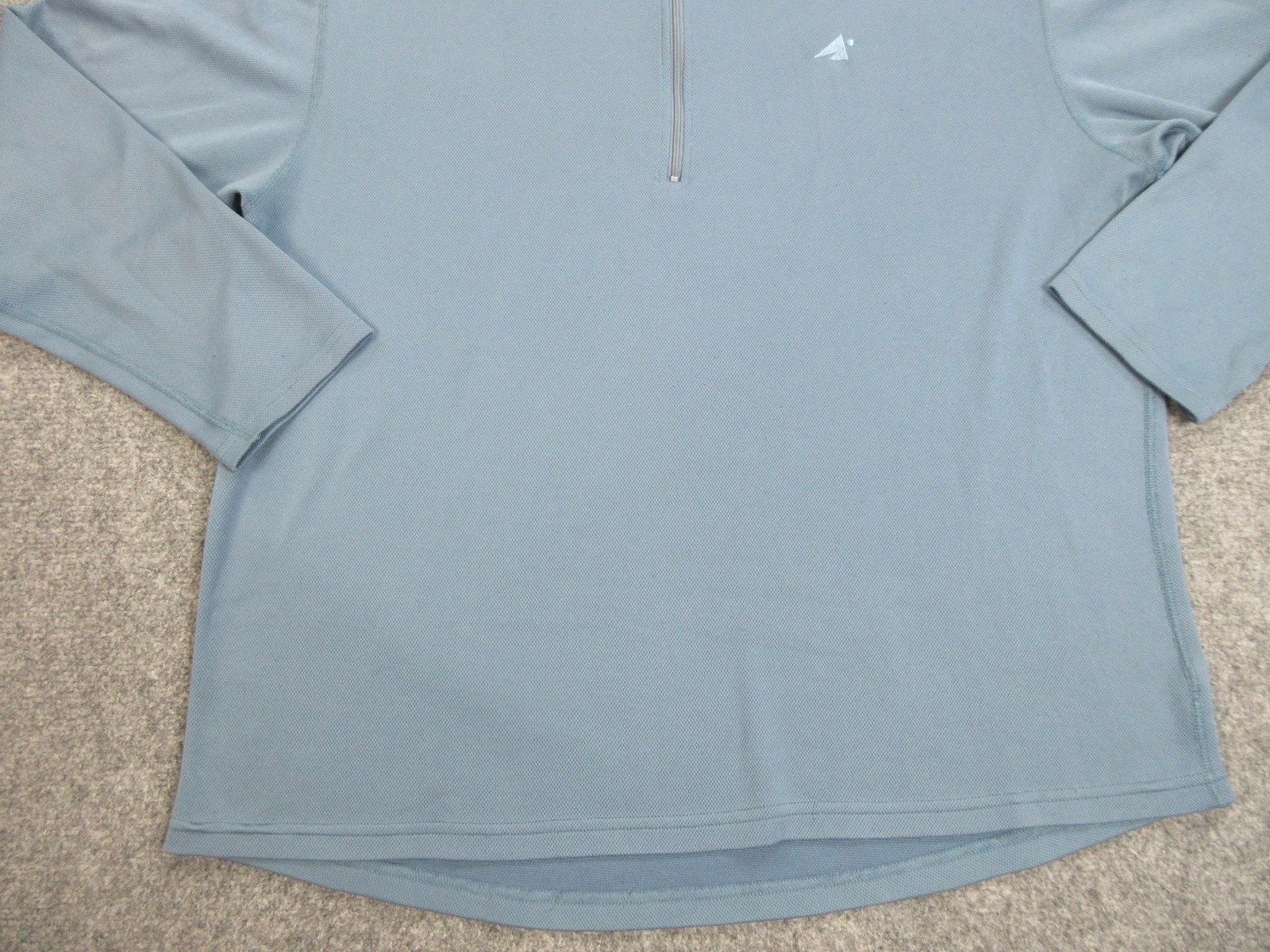 Eastern Mountain Sports Pullover Mens XL Blue Techwick Quarter Zip Hiking Shirt