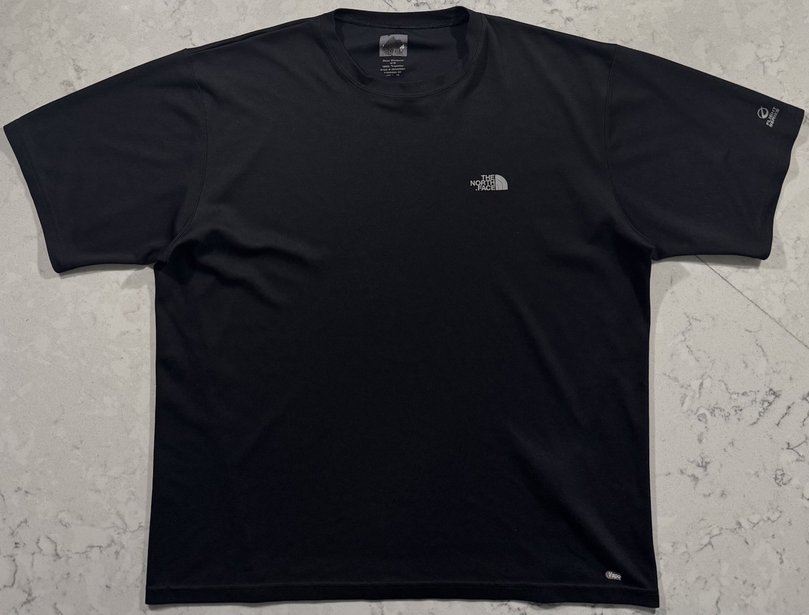 VTG The North Face T-Shirt Mens Medium Black Flight Series VaporWick Athletic