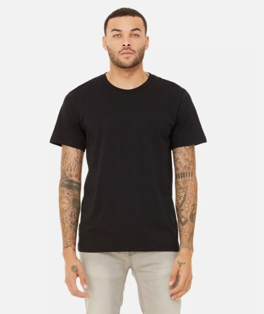 Bella + Canvas Unisex Short-Sleeve Cotton Jersey Medium Black T-Shirt 3001C