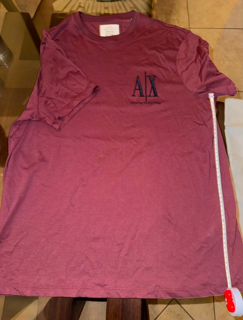 Armani Exchange Icon. Purple T-Shirt