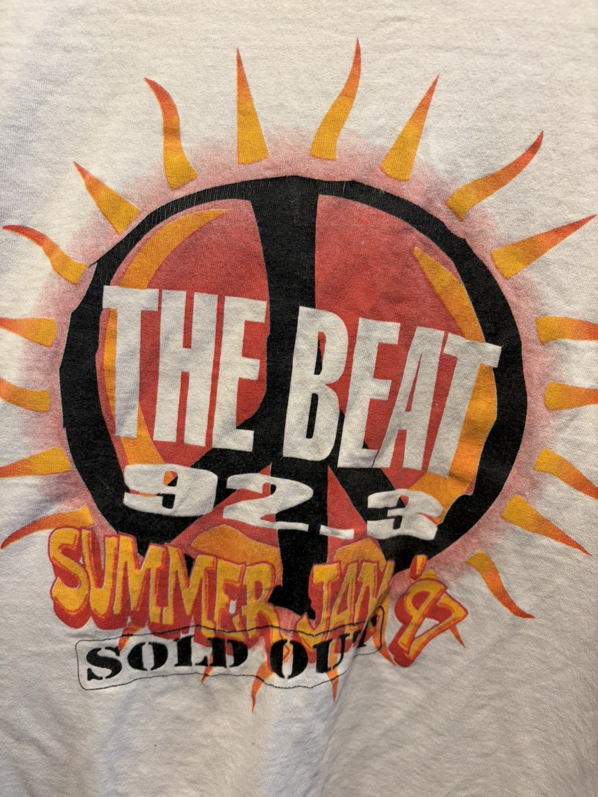 VTG Summer Jam 92.3 THE BEAT 1997 Rap Tee Shirt SZ XL RARE TUPAC DJ QUIK AALIYAH