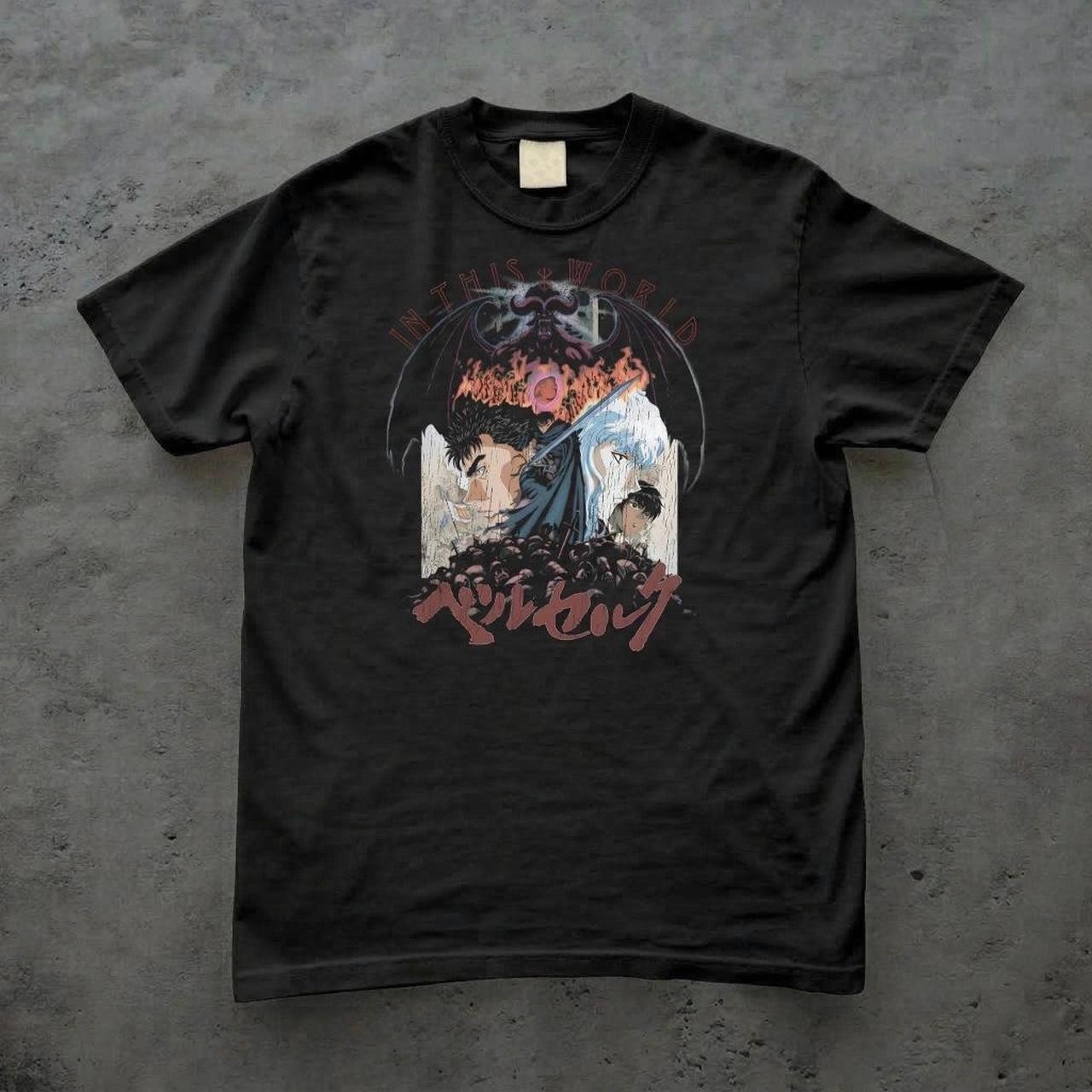 Berserk In This World Graphic T-Shirt Anime Manga Y2K Unisex Tee