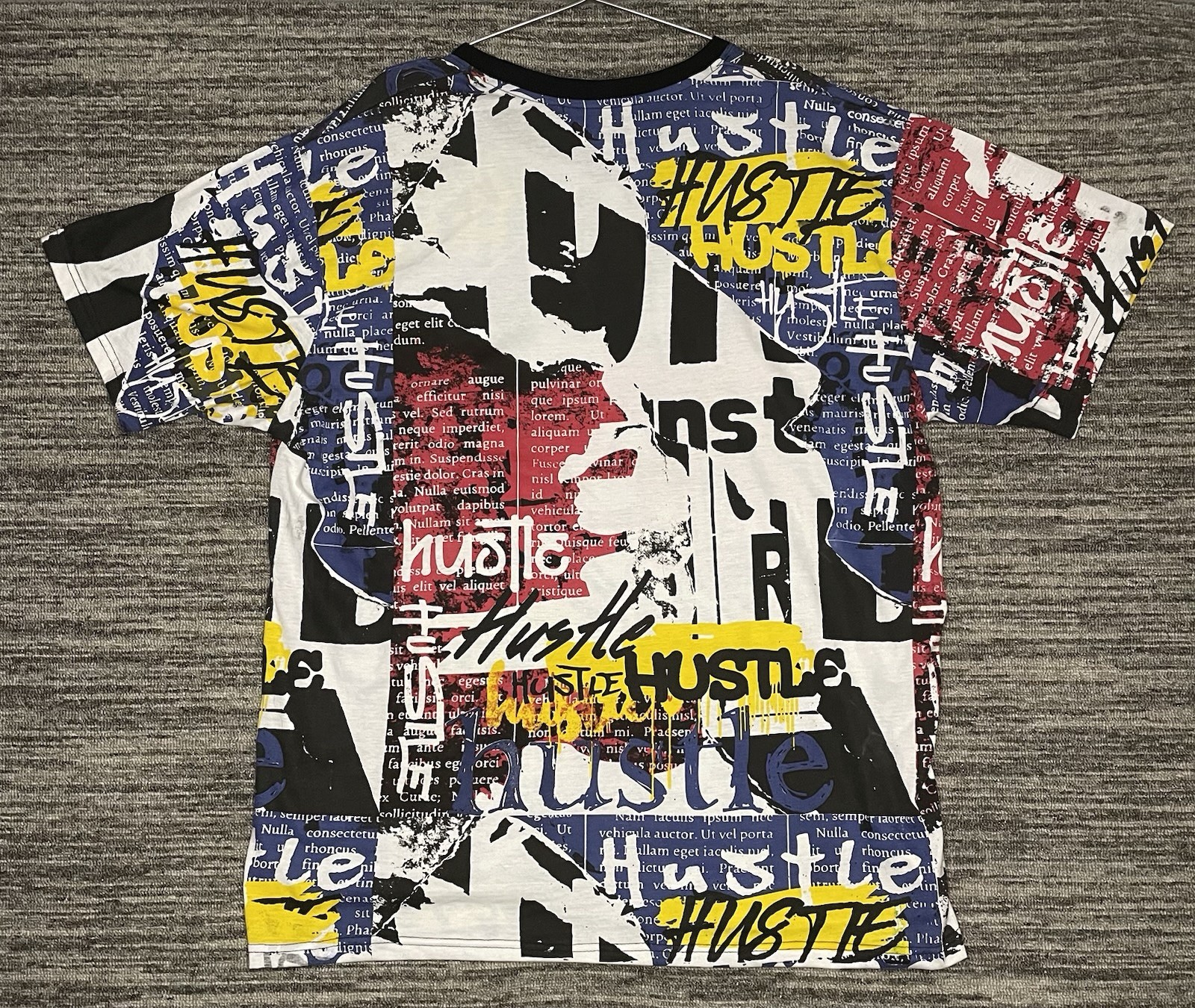 NWT Encrypted AOP Graphic T- Shirt Multicolor Men’s Size 5XL (4xl) Runs Tight