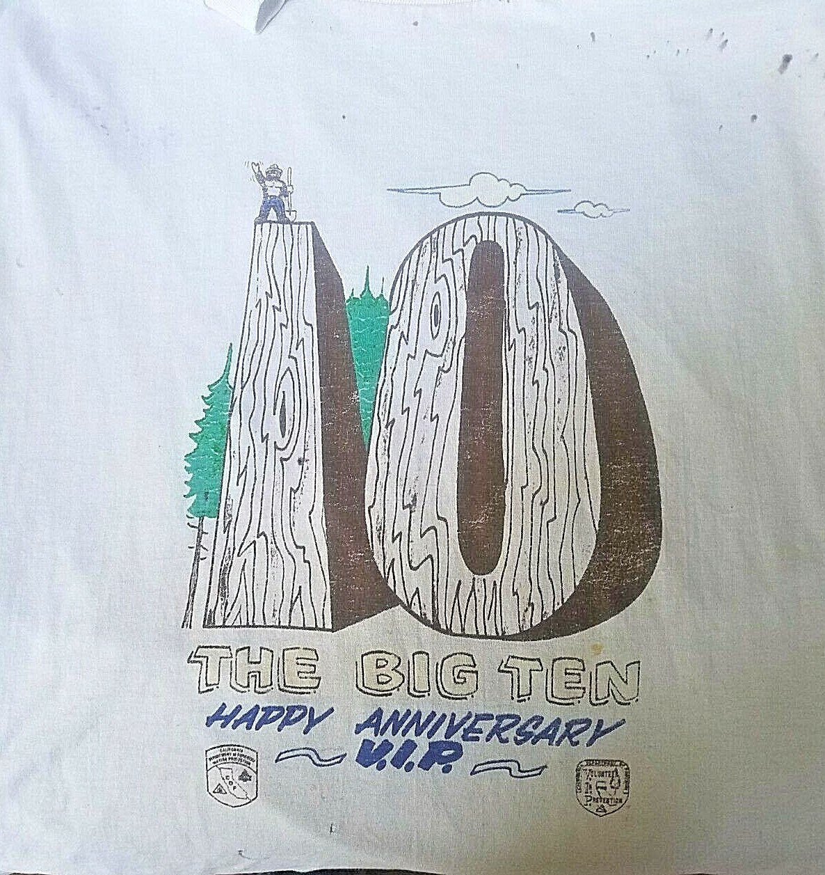 Vintage Large T Shirt Plus – Cal Fire Anniversary T Shirt – 50% Cotton
