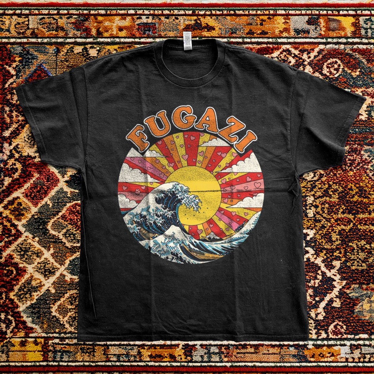 New! Fugazi Japan Tour Black Cotton T-shirt