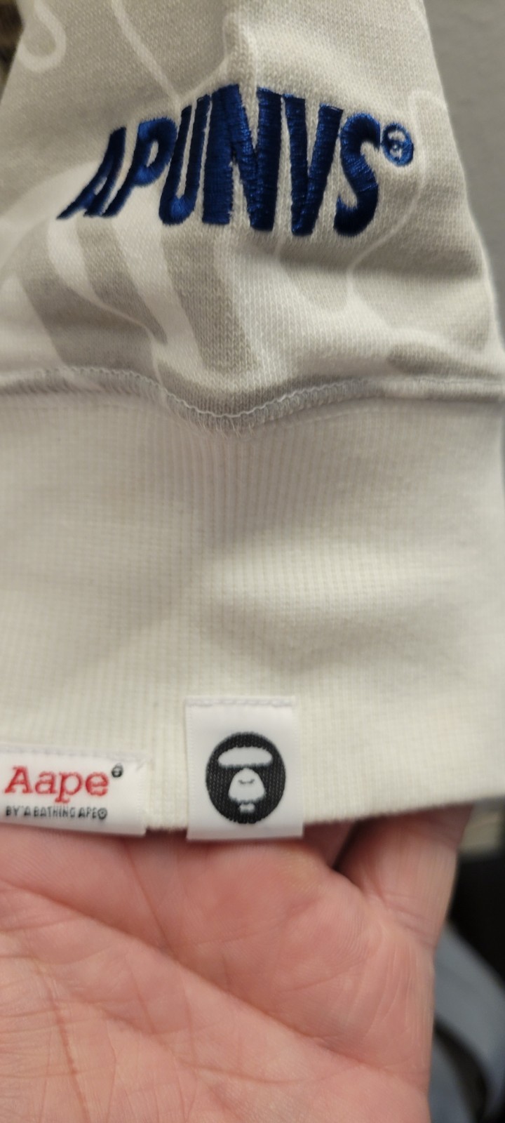 NEW Authentic Aape x NBA Mitchell & Ness WARRIORS Hoodie XL Bathing Ape BAPE