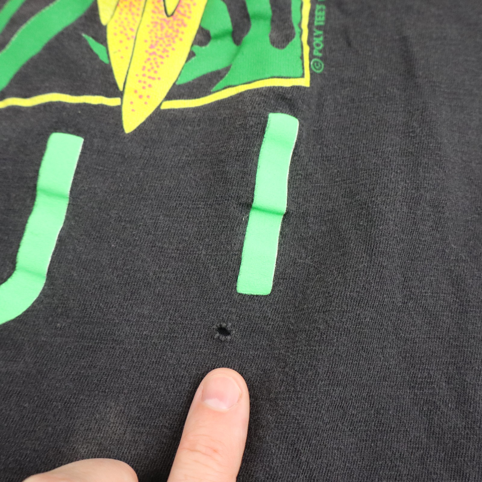 Maui Vintage 90s T Shirt Mens 3XL Black Hawaii Parrot Tropical Single Stitch Tee