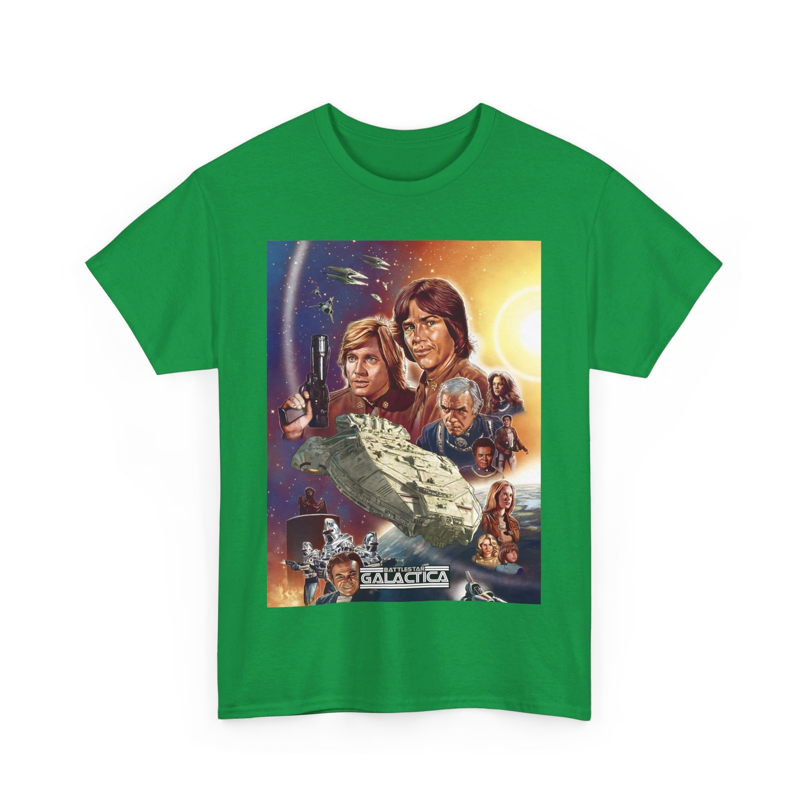 Battlestar Galactica TV Series (1978) T-Shirt Science Fiction Spaceship