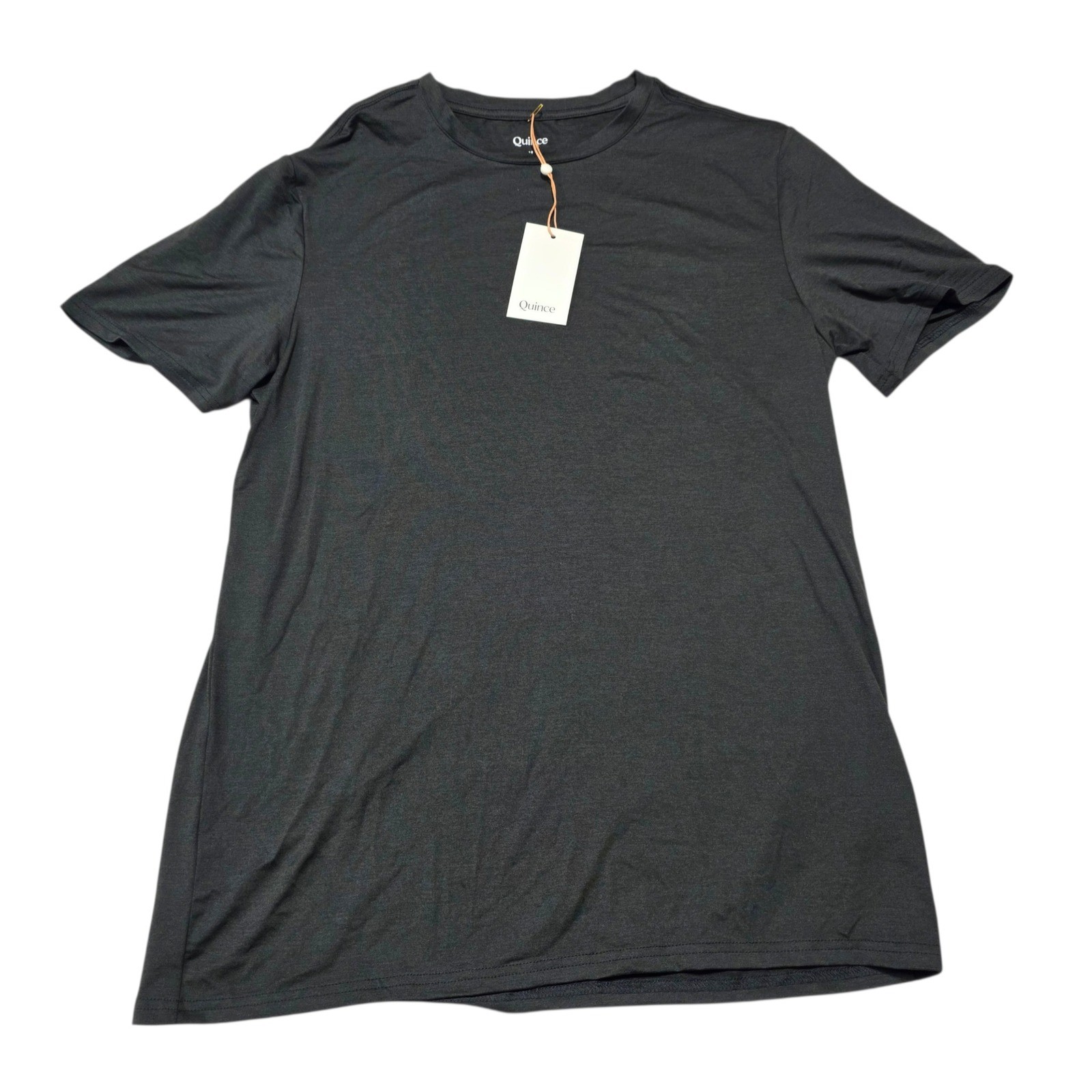 Quince Mens Performance Tee Gray Medium New With Tags Short Sleeve Crew Neck