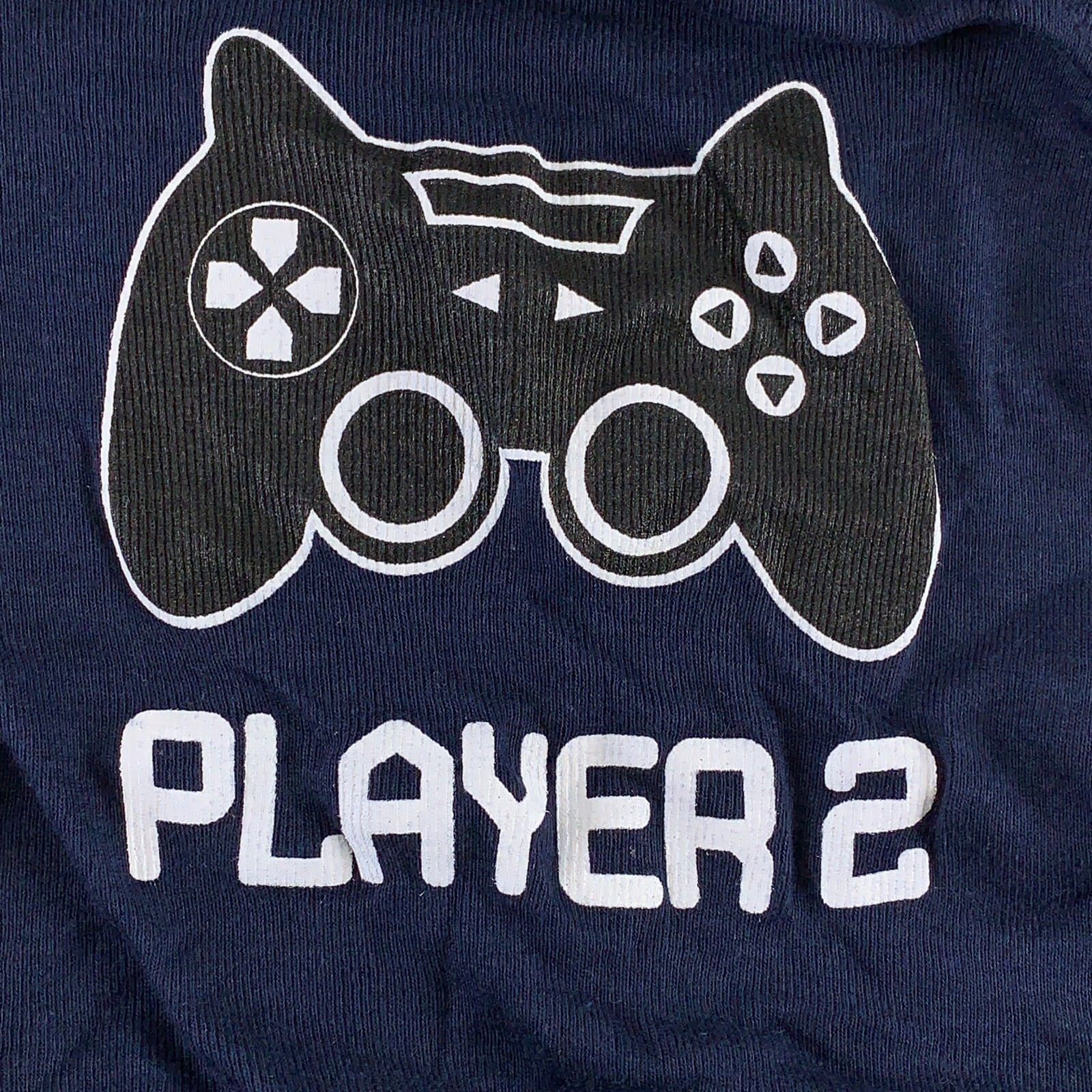 Adult Medium & Newborn Gaming Player One Player Two T-Shirt & Bodysuit Set New