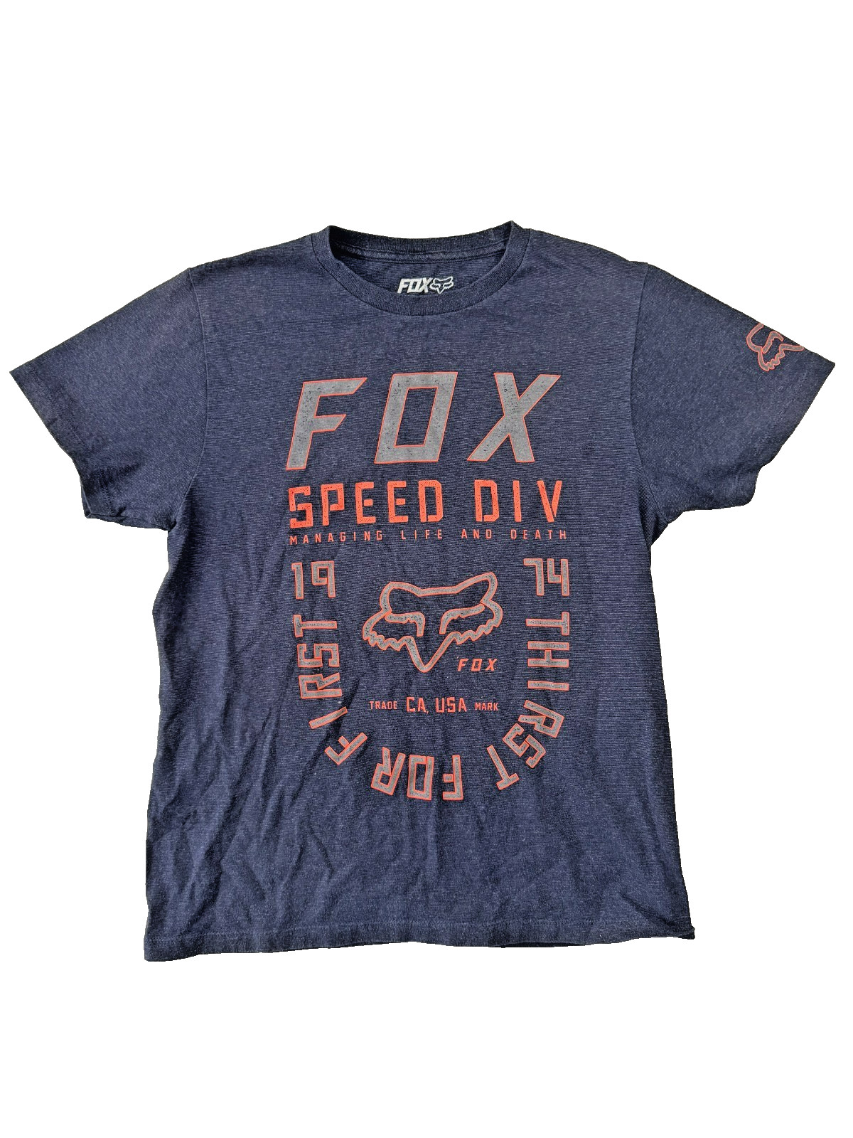 Fox Buckle Premium FIt Fox Racing Speed Div Short Sleeve Shirt Medium M