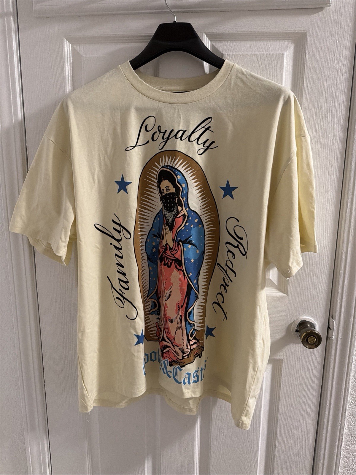 Crooks & Castles T-Shirt Men’s Sz XXL Family Loyalty Respect Virgin Mary Tee