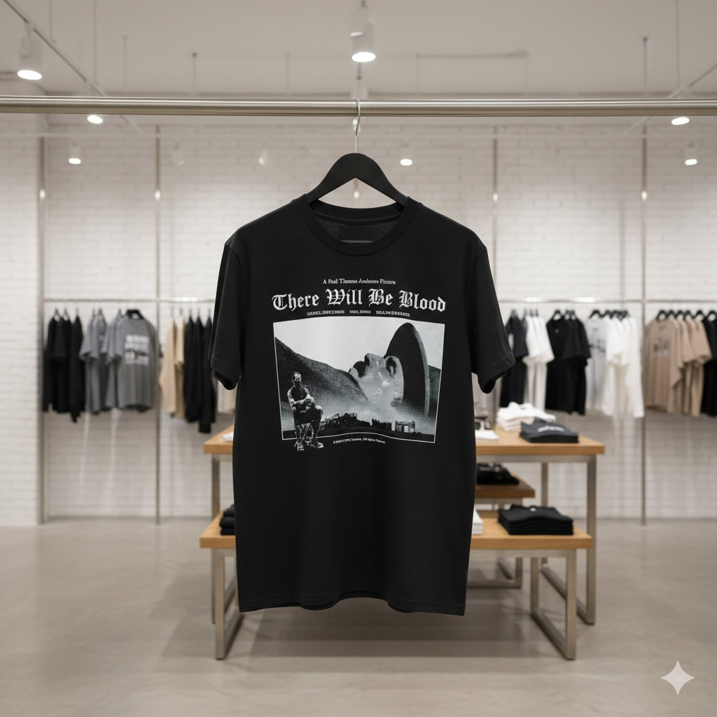 There Will Be Blood Movie Graphic T-Shirt Paul Thomas Anderson Unisex Tee – S628